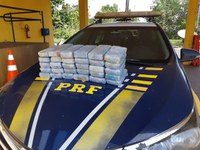 PRF apreende 28 Kg de pasta base de cocaína em Miranda (MS)