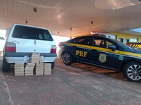 PRF apreende 35 Kg de pasta base de cocaína em Ponta Porã (MS)