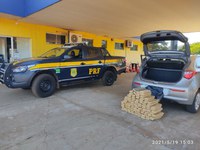 PRF apreende 92,7 Kg de maconha em Água Clara (MS)