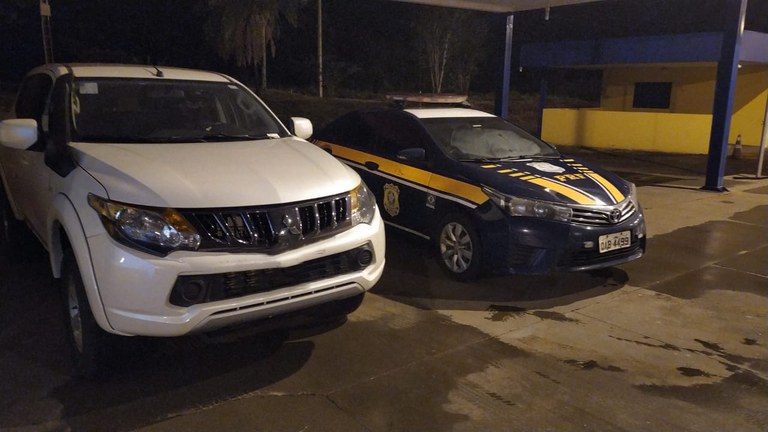 PRF recupera em Jaraguari (MS) caminhonete roubada em Goiás