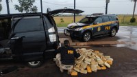 PRF apreende 250 Kg de maconha e prende sete pessoas em Caarapó (MS)