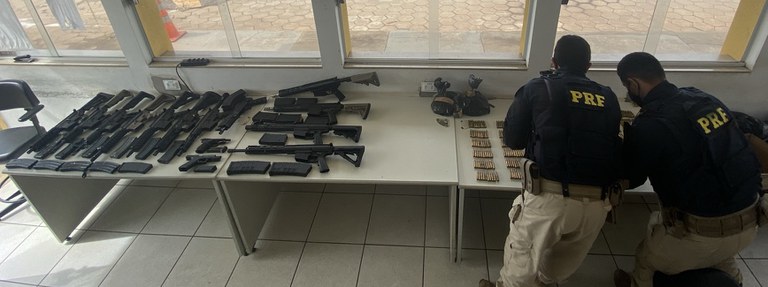 PRF apreende 12 fuzis e munições em Bataguassu (MS) 2