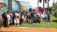 Policiais encerram Campanha Contra o Câncer Infantil em Campo Grande (MS)