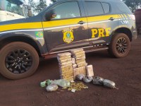 PRF apreende 28,3 Kg de cocaína e munições em Corumbá (MS)