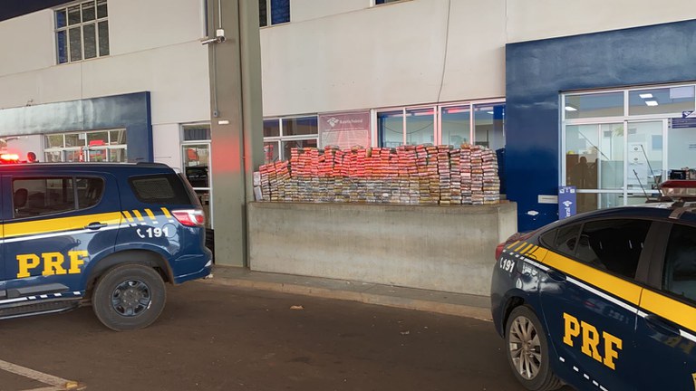 PRF apreende 480 Kg de cloridrato de cocaína em Eldorado (MS)