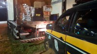 Em Itiquira, PRF apreende quase 20 mil maços de cigarros contrabandeados