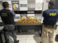 PRF e PM/MT apreendem 45 kg de cocaína em MT