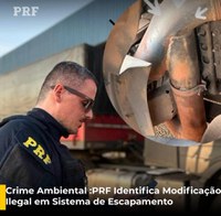 Crime Ambiental :PRF Identifica Modificação Ilegal em Sistema de Escapamento