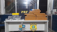 Operação Conjunta: PRF  e PM  apreendem entorpecentes na BR 364 em Mato Grosso