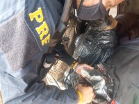Homem é preso pela PRF em Cáceres após ser pego com pasta base de cocaína