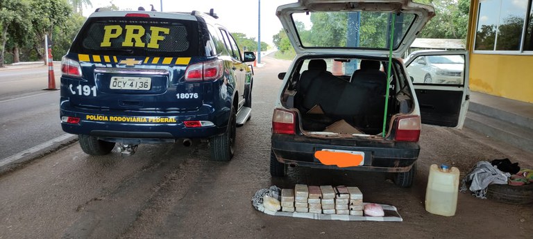 Polícia Rodoviária Federal prende homem transportando 27 Kg de cocaína em Cáceres/MT