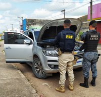 PRF e PM/MT recuperam veículo em ação conjunta em Peixoto de Azevedo