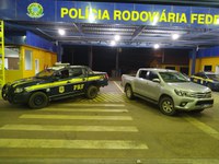 PRF em ação conjunta com as forças policiais, recuperam HILUX roubada