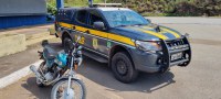 PRF recupera motocicleta roubada durante policiamento ostensivo na BR 262 em Betim (MG)