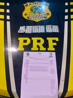 PRF apreende 82 comprimidos de Nobésio Extra Forte com caminhoneiro na BR-040