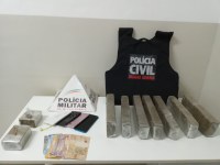 Ação integrada prende criminosos e apreende droga, dinheiro e aparelhos celulares em Caldas (MG)