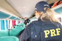 PRF prende homem que abusou sexualmente de passageira dentro de ônibus na BR-050