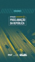 PRF em Minas Gerais divulga Balanço do feriado de Proclamação da República no ano de 2024