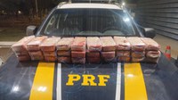 PRF apreende mais de 30 kg de Pasta Base de Cocaína na BR 262 em Campo Florido (MG)