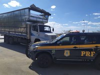 PRF apreende caminhão com suspeita de clonagem em  Bom Despacho (MG)