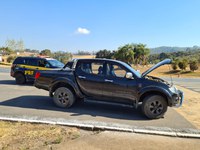 PRF recupera veículo roubado em 2016, em Poços de Caldas (MG)