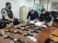PRF-MG realiza doação de armas e munições para a Sejusp-MG