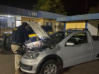 PRF recupera, em Ibiá (MG), veículo furtado há 6 dias em Belo Horizonte (MG)