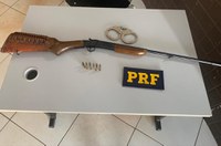 PRF apreende arma de fogo e munições, em Itaituba/PA