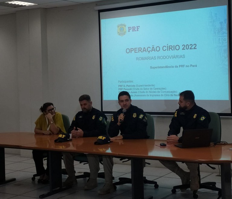 PRF realiza coletiva de imprensa de lançamento da Operação Círio 2022, em Belém/PA