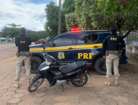 PRF recupera motocicleta roubada no Maranhão, em Abel Figueiredo/PA