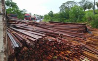 PRF apreende 35 m³ de madeira ilegal, em São Geraldo do Araguaia/PA