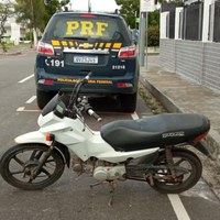 PRF recupera motocicleta furtada em 2017, no município de Bragança/PA