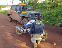 PRF recupera motocicleta roubada, em Medicilândia/PA