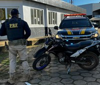 PRF recupera motocicleta roubada, em Tucuruí/PA
