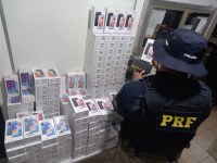 PRF apreende 216 celulares sem nota fiscal, em Dom Eliseu/PA