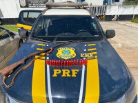 PRF apreende arma de fogo e munições, em Marabá/PA