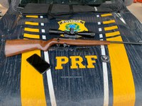 PRF apreende arma de fogo, em Santarém/PA