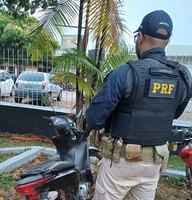 PRF recupera motocicleta roubada em Altamira/PA