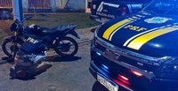 PRF apreende motocicleta adulterada, em Novo Repartimento/PA