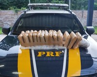 PRF apreende 14 kg de maconha, em Santarém/PA