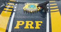 PRF apreende arma de fogo e munições, em Pacajá/PA
