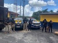 PRF apreende cerca de 43 kg de cocaína e uma pistola, em Santa Izabel do Pará/PA