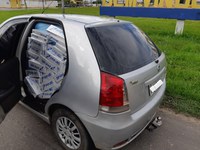 PRF apreende 10.500 maços de cigarro contrabandeados, em Capanema/PA