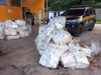 PRF apreende 29 mil maços de cigarro contrabandeados, em Santarém/PA