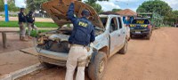 PRF recupera caminhonete roubada, durante fiscalização em Uruará/PA
