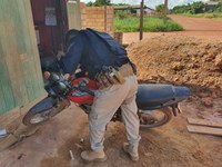 Em Itaituba-PA, A PRF apreendeu uma motocicleta adulterada.