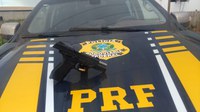 Em Itaituba/PA, a PRF prende dois homens em flagrante por porte ilegal de arma de fogo