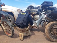 Em itaituba-PA, a PRF recuperou uma motocicleta furtada