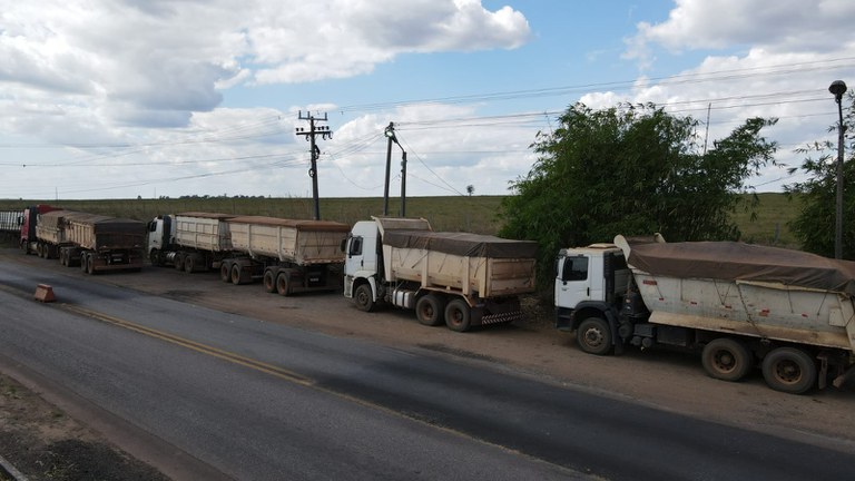 PRF apreende mais de 100 toneladas de minério transportado ilegalmente, em Marabá