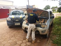 Em Anapú/PA, a PRF recupera caminhonete roubada em Marabá e prende homem por receptação